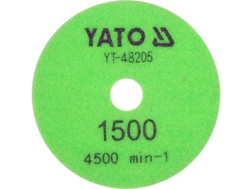 YATO YT-48205 Tépőzáras gyémánt csiszoló és polírozókorong 100 mm / P1500 vizes/száraz