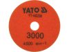 YATO YT-48206 Tépőzáras gyémánt csiszoló és polírozókorong 100 mm / P3000 vizes/száraz