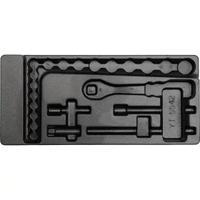   YATO YT-55421 Dugókulcs készlet 22 részes 3/8" 6-22 mm CrV (fiókbetét szerszám nélkül)