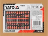 YATO YT-55494 Szivacs fiókbetét szerszámkocsihoz 21 részes (csavarhúzó, lapos, PH, torx)