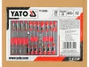 YATO YT-55496 Szivacs fiókbetét szerszámkocsihoz 22 részes (tömítéskiszedő, csavarhúzó, lapos, PH, torx)