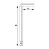 YATO YT-5837 Imbuszkulcs készlet 12 részes 1/16"-3/8" CrV