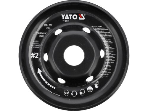YATO YT-59156 Ráspolykorong közepes #2 125 x 22,2 mm