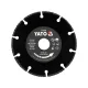 YATO YT-59760 Vágókorong fára szegmentált gyémántszórt 125 mm átmérő