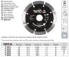 YATO YT-59961 Gyémánt vágókorong 115 x 1,8 x 10 x 22,2 mm szegmentált
