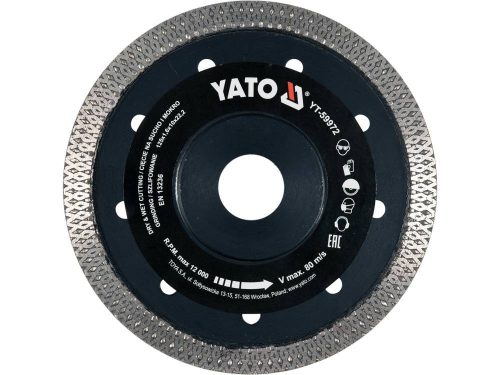 YATO YT-59972 Gyémánt vágókorong 125 x 1,6 x 10 x 22,2 mm folytonos