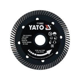   YATO YT-59982 Gyémánt vágókorong 125 x 1,3 x 10 x 22,2 mm turbó