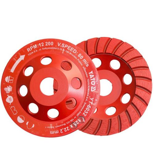YATO YT-6032 Gyémánt fazékkorong 125 x 22,2 mm