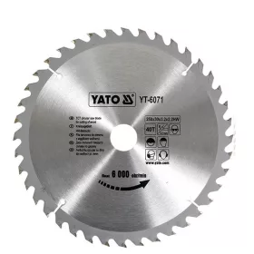 YATO YT-6071 Fűrésztárcsa fához 250 x 30 x 2,2 mm / 40T