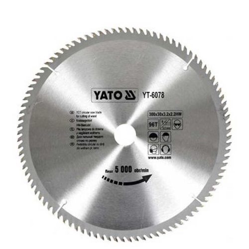 YATO YT-6078 Fűrésztárcsa fához 300 x 30 x 2,0 mm / 96T