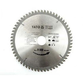   YATO YT-6091 Fűrésztárcsa alumíniumhoz 200 x 30 x 1,5 mm / 60T