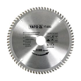   YATO YT-6093 Fűrésztárcsa alumíniumhoz 210 x 30 x 2,2 mm / 72T