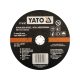 YATO YT-6107 Vágókorong fémre 230 x 2,0 x 22 mm inox