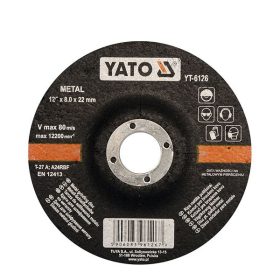 YATO YT-6126 Tisztítókorong fémre 125 x 8,0 x 22,2 mm