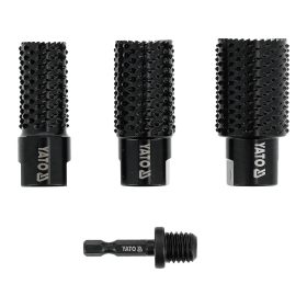   YATO YT-61775 Ráspolykészlet sarokcsiszolóra hengeres forma 20, 25, 30 mm 3+1 db M14