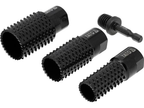 YATO YT-61775 Ráspolykészlet sarokcsiszolóra hengeres forma 20, 25, 30 mm 3+1 db M14