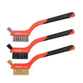   YATO YT-6351 Drótkefe készlet 3 részes 180 mm műanyag nyéllel