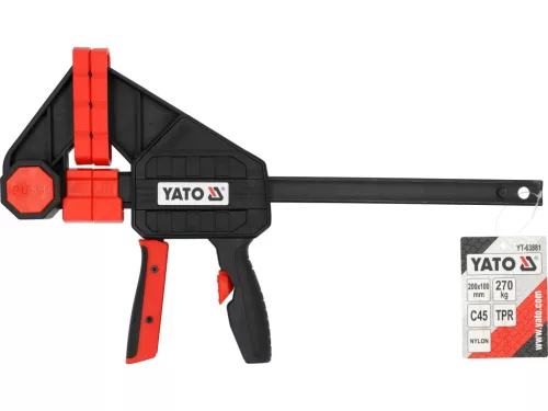 YATO YT-63881 Nagy teherbírású egykezes gyorsszorító 200mm - 270 kg