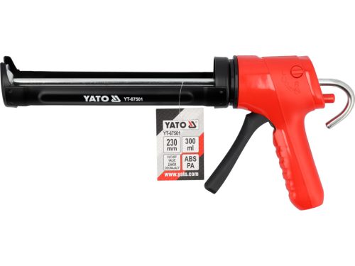 YATO YT-67501 Ergonómikus kézi kittkinyomó elzáró szeleppel 230mm hosszó 300ml-es tubusokhoz