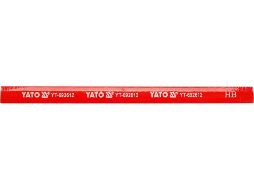 YATO YT-692612 Ácsceruza 175 mm fára piros (12 db/csomag)