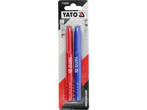 YATO YT-69301 2 db - os műszaki jelölőfilc készlet kék - piros