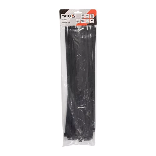 YATO YT-70652 Kábelkötegelő fekete 350 x 7,6 mm (50 db/cs)