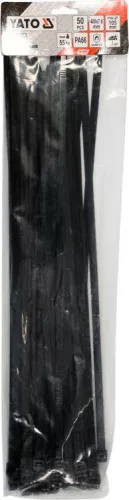 YATO YT-70653 Kábelkötegelő fekete 400 x 7,6 mm (50 db/cs)