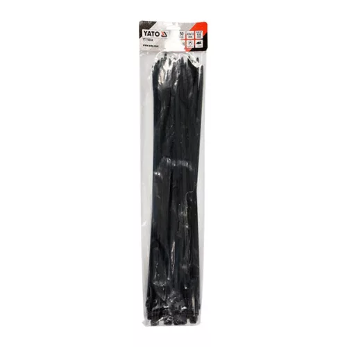 YATO YT-70654 Kábelkötegelő fekete 430 x 7,6 mm (50 db/cs)