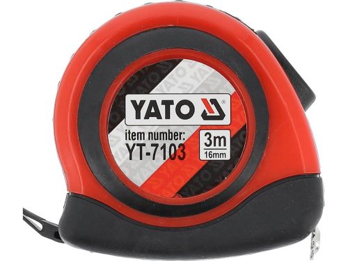 YATO YT-7103 Mérőszalag 3 m x 16 mm, mágneses, nylon bevonatú