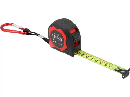 YATO YT-71161 Mérőszalag karabínerrel 3 M x 16 mm