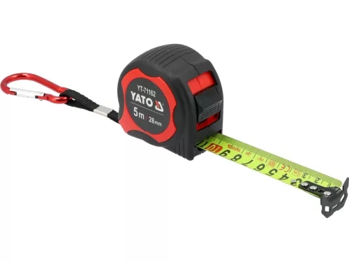 YATO YT-71162 Mérőszalag karabínerrel 5 M x 28 mm