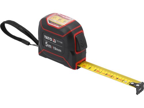 YATO YT-71320 Mérőszalag felső nyílással 5 m x 19 mm gumírozott