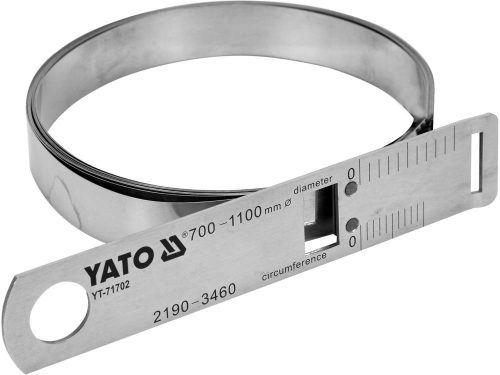 YATO YT-71702 Precíziós mérőszalag (+-0,01 mm), átmérő 700-1100 mm, körméret 2190-3460 mm inox