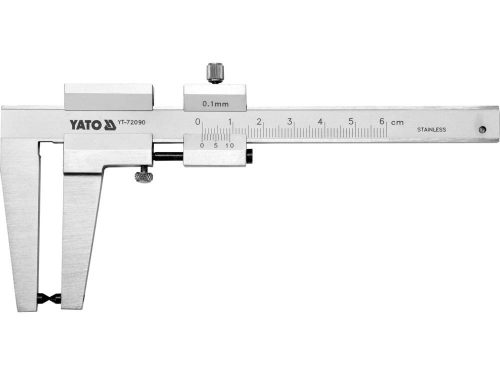 YATO YT-72090 Féktárcsa vastagság mérő 0-60 mm/0,1 mm mérési tartomány, 160 mm hosszú
