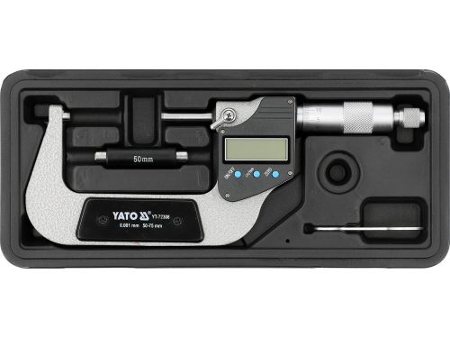 YATO YT-72308 Digitális mikrométer 50-75 mm külső méretekhez