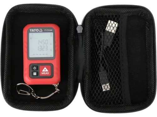 YATO YT-731244 Lézeres távolságmérő karabínerrel hatótáv 30m