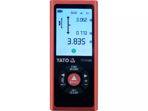 YATO YT-731249 Kétirányú lézeres távolságmérő (2 x 60 m)