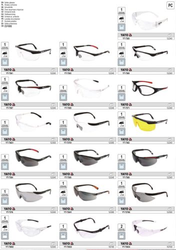 YATO YT-73761 Védőszemüveg víztiszta