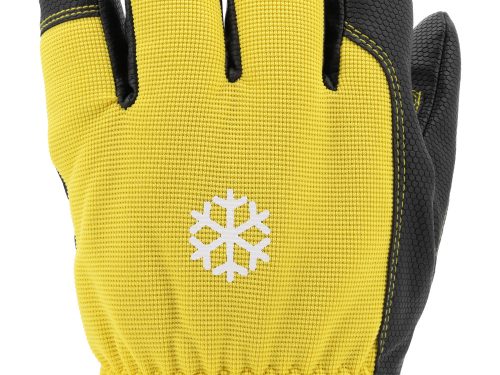 YATO YT-74690 Megerősített kesztyű, bélelt 10-es méret sárga