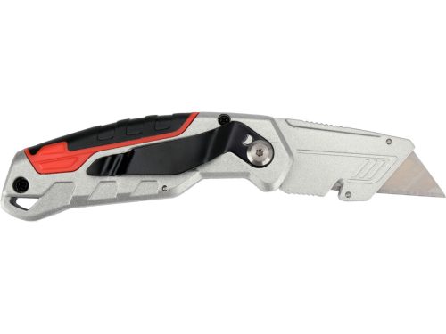 YATO YT-75203 Behajtható tarpézpengés kés övvágó / dobozbontó funkcióval +3 db pótpengével