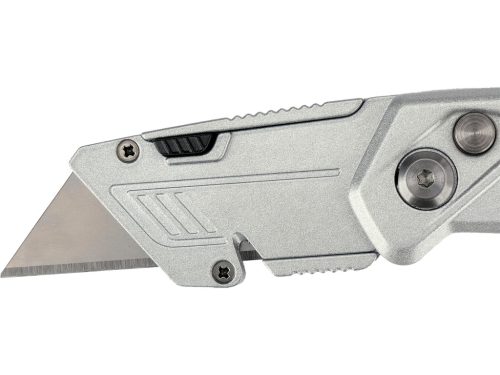 YATO YT-75203 Behajtható tarpézpengés kés övvágó / dobozbontó funkcióval +3 db pótpengével