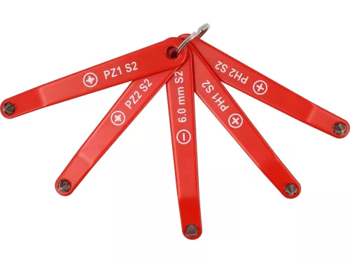 YATO YT-77750 Ultra alacsony profilú vegyes csavarhúzó készlet 5 részes (Lapos, PH1, PH2, PZ1, PZ2)