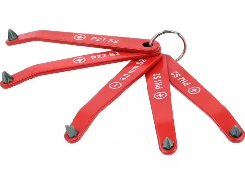 YATO YT-77750 Ultra alacsony profilú vegyes csavarhúzó készlet 5 részes (Lapos, PH1, PH2, PZ1, PZ2)