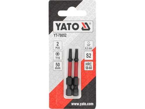 YATO YT-78052 Impact bithegy T15 x 50 mm (2 db)
