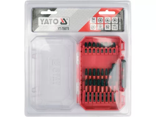 YATO YT-78075 Ütvecsavarozó bithegy készlet 24 részes