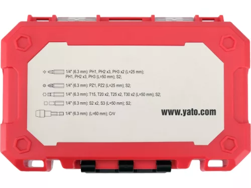 YATO YT-78075 Ütvecsavarozó bithegy készlet 24 részes