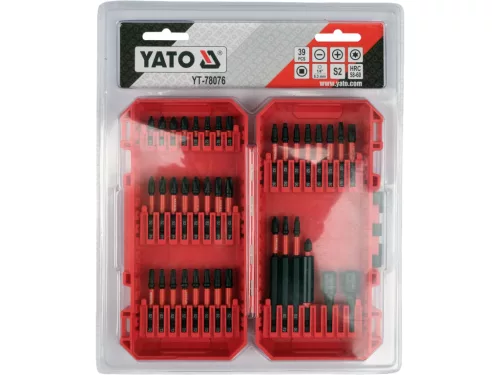 YATO YT-78076 Ütvecsavarozó bithegy készlet 39 részes