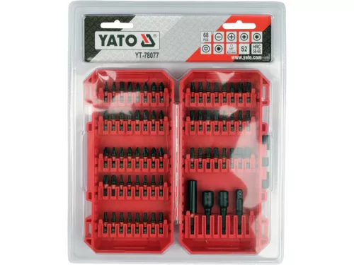 YATO YT-78077 Ütvecsavarozó bithegy készlet 64 részes