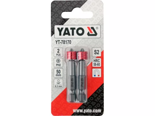 YATO YT-78170 Gipszkartonbehajto bithegy csomag 2 részes PH2 50 mm