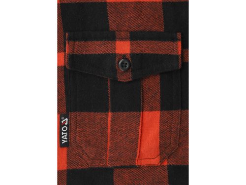 YATO YT-78801 Kockás ing M-es méret piros